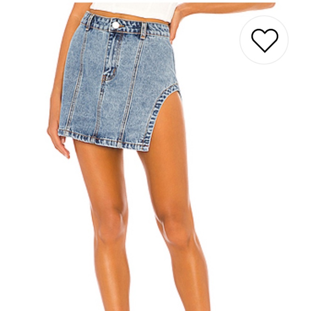 Super down denim skirt
